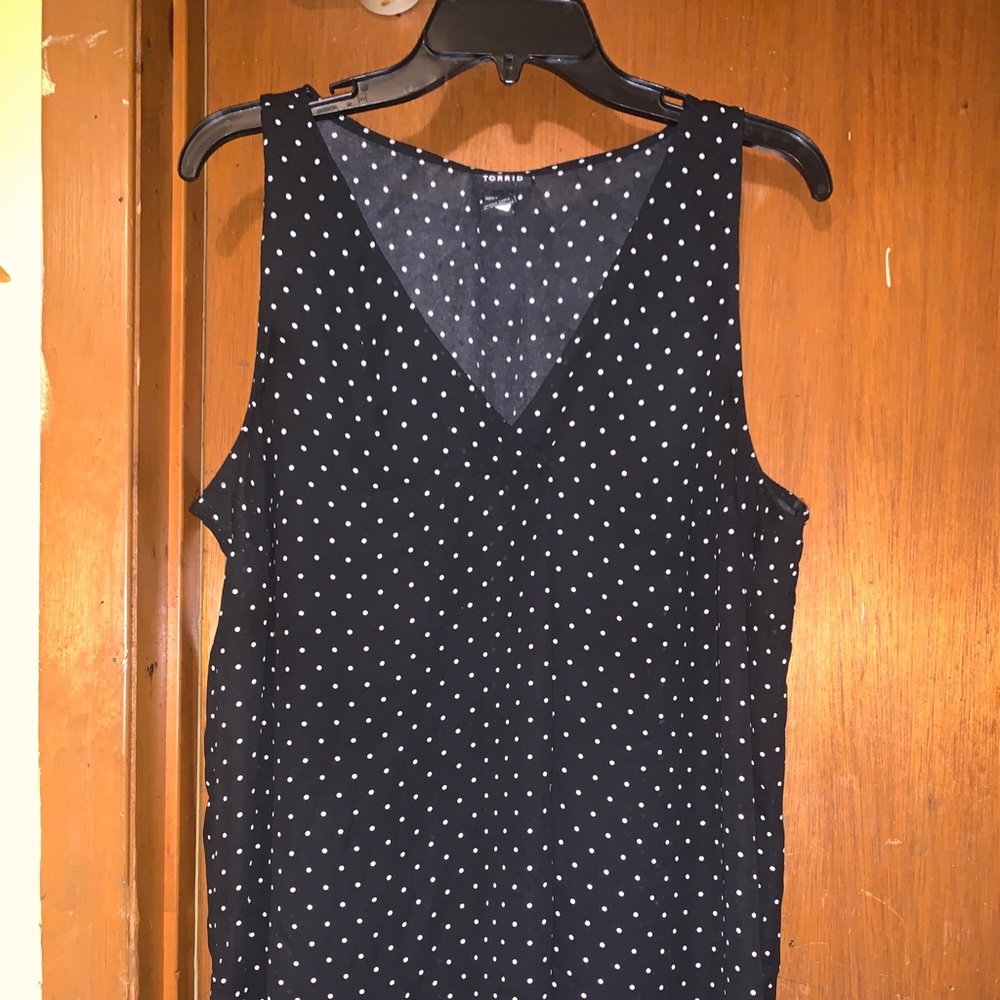 Black Polka Dot Tank